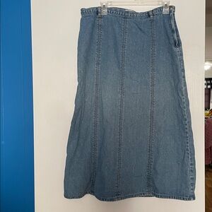 Christopher & Banks Light Blue Denim Skirt